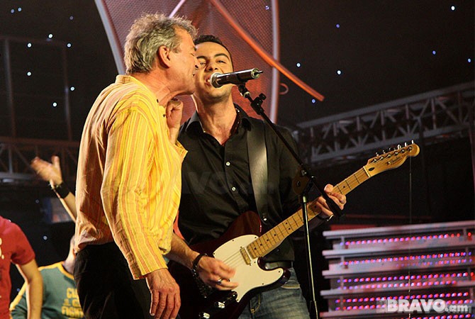 "Deep Purple"-ի վոկալիստ Իէն Գիլանն ու Սուրեն Առուստամյանը 